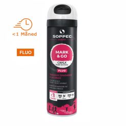 Soppec Mark & Go Krittspray, Fluoriserende Hvit