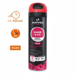 Soppec Mark & Go Krittspray, Fluoriserende Rød